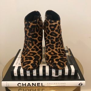 Sam Edelman leopard print booties